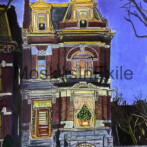 Holidays in Soulard – 18″x24″ acrylic on watercolor