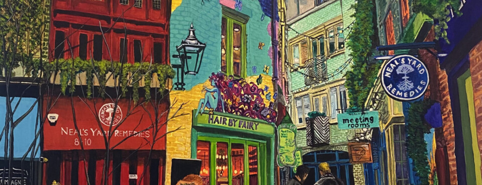 Neal’s Yard – Acrylic on Canvas